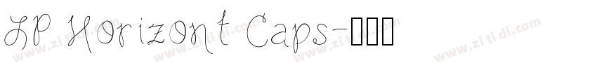 LP Horizont Caps字体转换